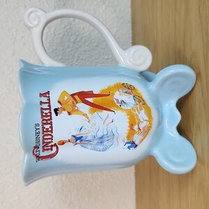 Rare Walt Disney's Cinderella Prince Ceramic Carriage Coach Horse Blue Cup Mug